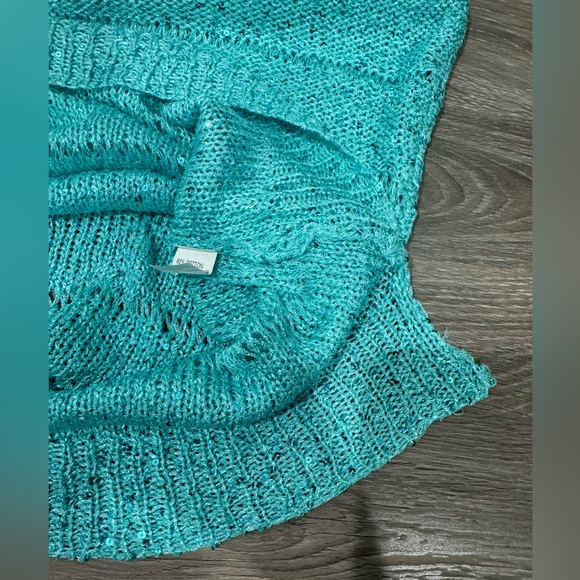 Moon River Turquoise Sequin Tank Top Size M/L - Picture 13 of 16